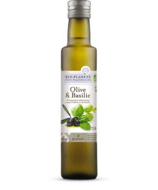 Olive oil and basil Organic