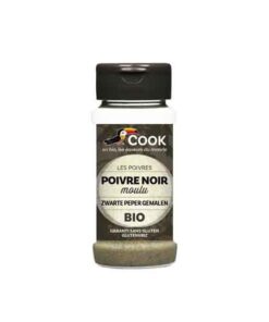 Gemahlener schwarzer pfeffer 45g Bio
