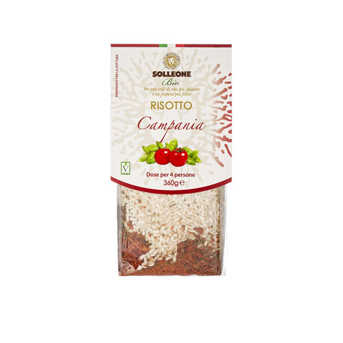 Risotto Tomate Basilique Campania 360g Bio
