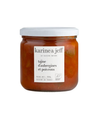 Tajine d’aubergines et poivrons 350g Bio