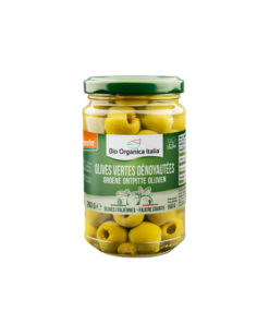 Pitted green olives in brine 280g Demeter Organic