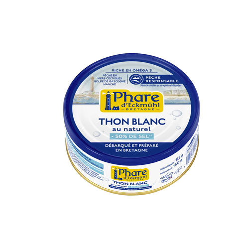 Natürlicher Weißer Thunfisch -50% Salz 160g