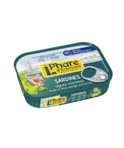 Sardines huile d'olive et algues marinees 135g