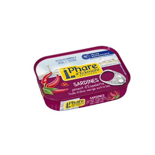 Sardinen in Olivenöl und Espelette-Pfeffer 135g