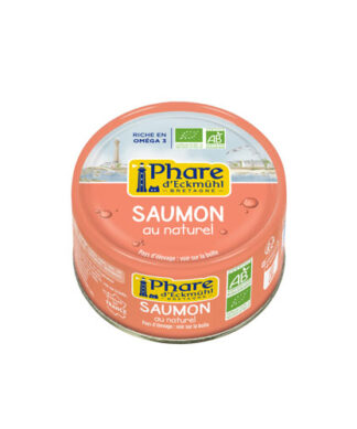 Saumon bio au naturel sans peau ni aretes pne 93g