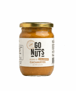 Beurre de Cacahuètes Extra Crunchy 270G Go Nuts Bio
